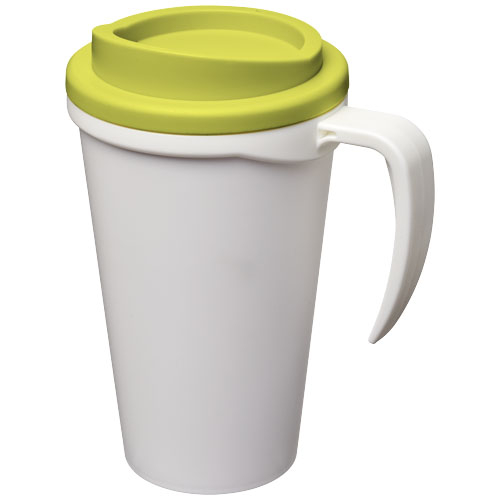 Mug isolant 350 ml promotionnel Americano® Blanc et Citron vert